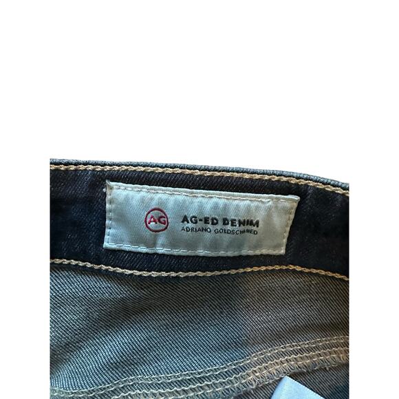 AG-ED Denim Women's 27R The Farrah High Rise Skinny Ankle Dark Wash Blue Jeans - Picture 7 of 14